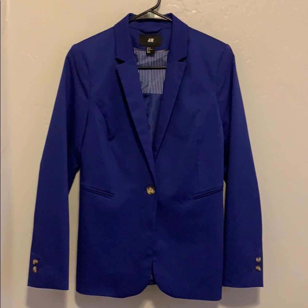 💜 H&M royal blue blazer